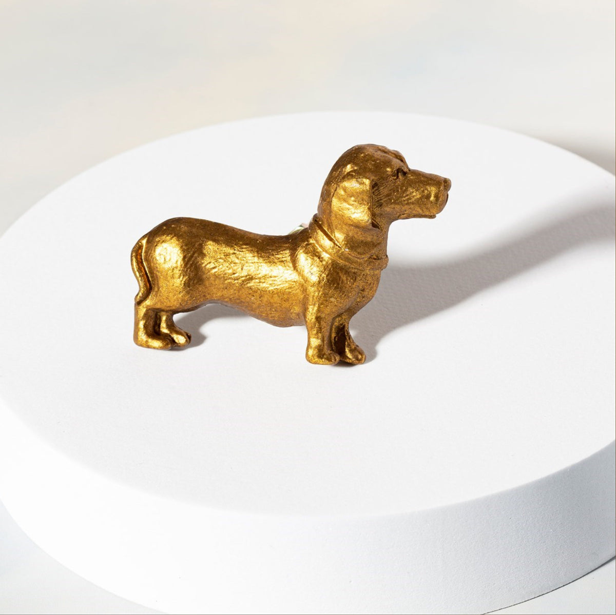 Gold Dachshund Drawer Knob 1609 Design