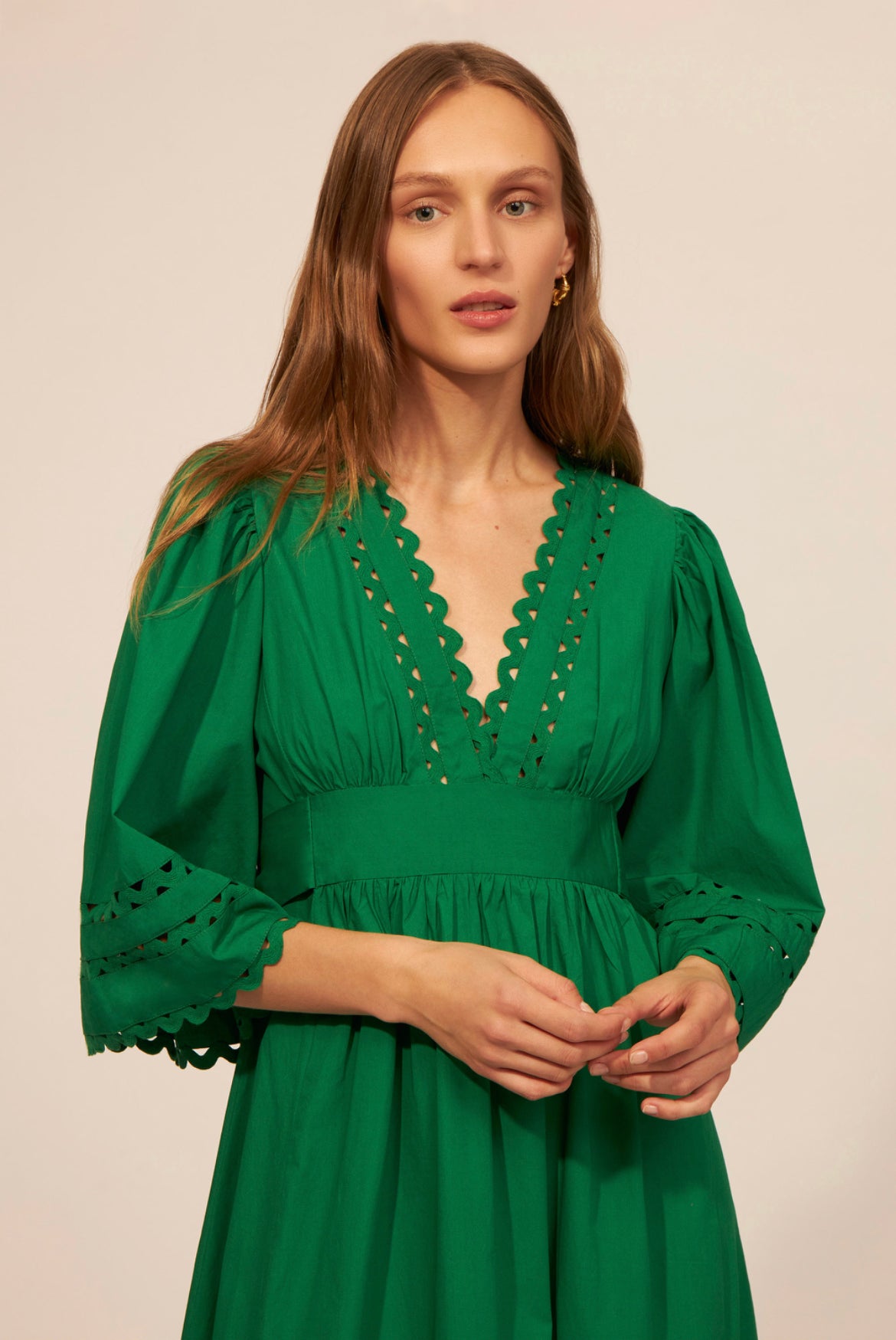 Molly Poplin Long Dress
