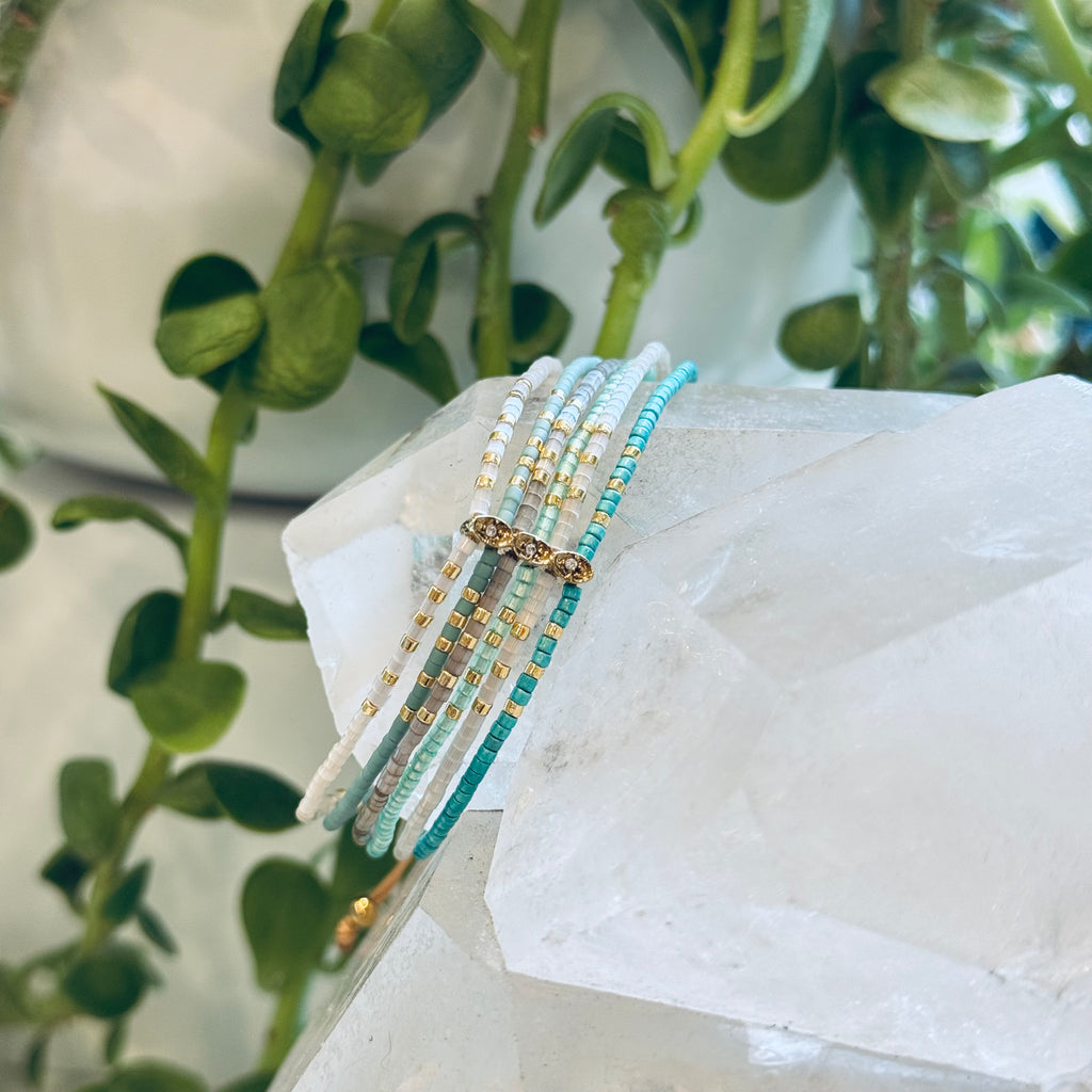 Laguna Beach Turquoise Ombre Aya Bracelet