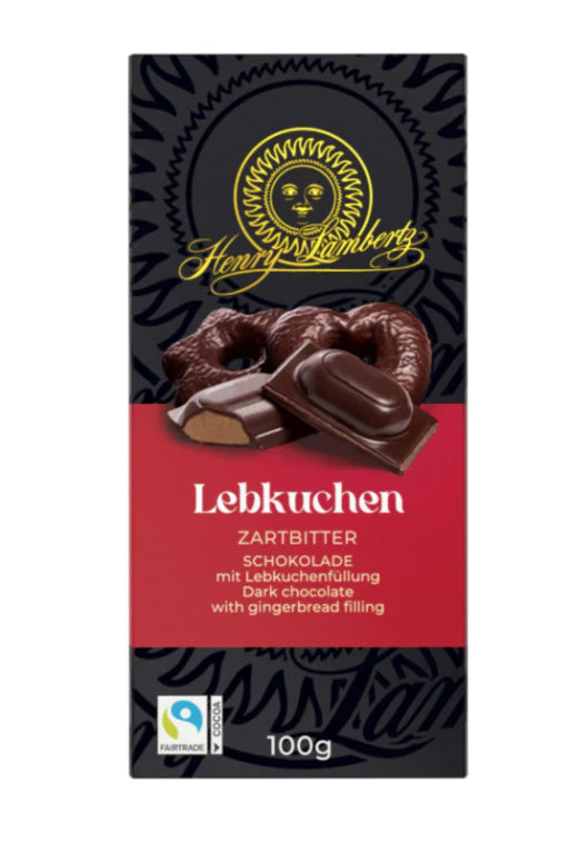 Lambertz Chocolate Bar with Gingerbread Filling Dark 100g