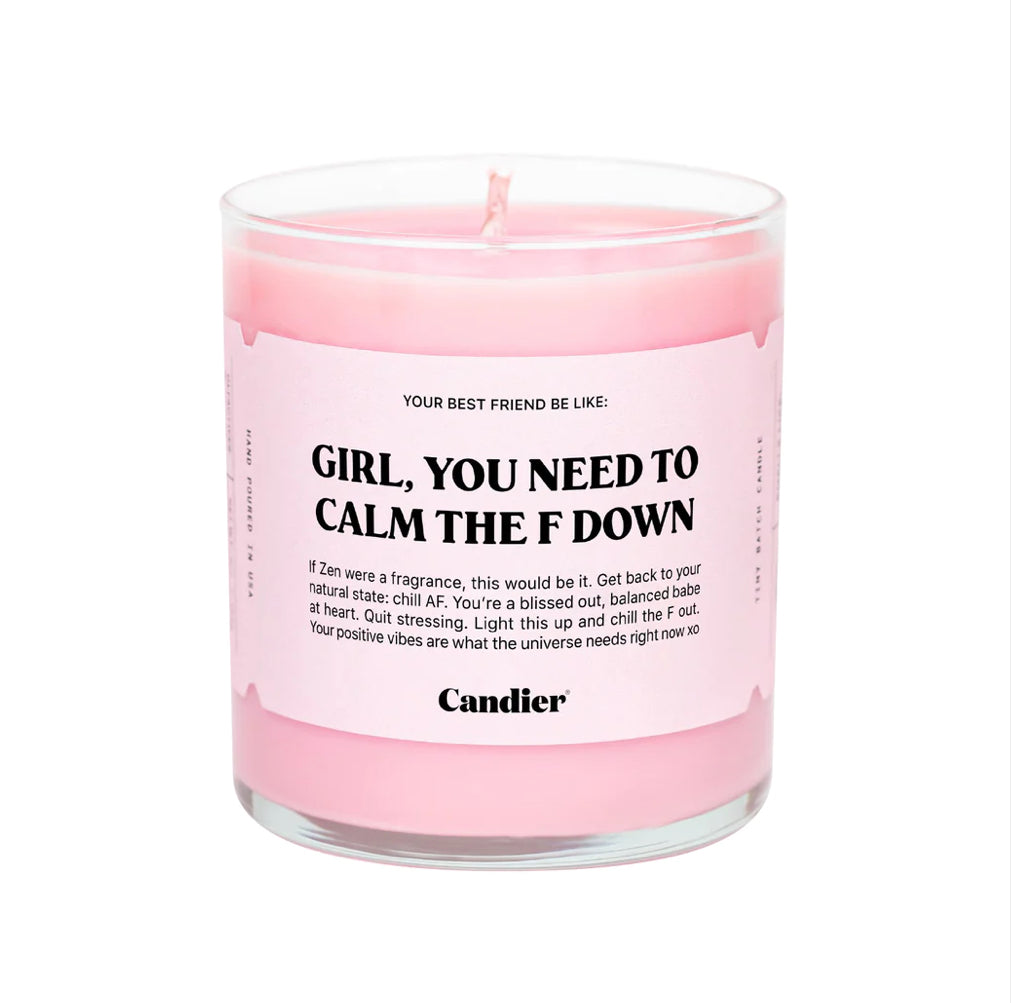 CALM THE F DOWN  CANDLE