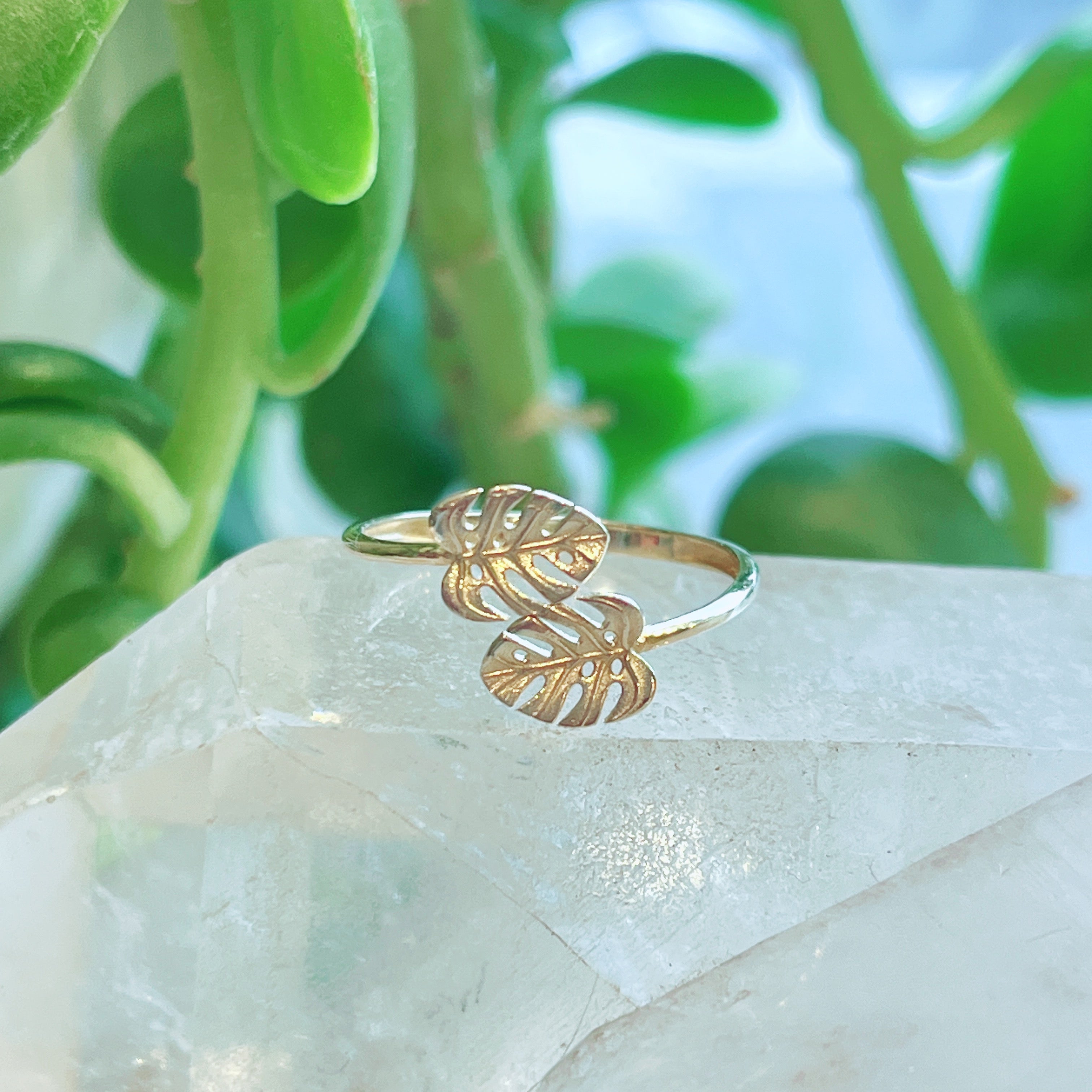 monstera ring Twin Monstera Ring