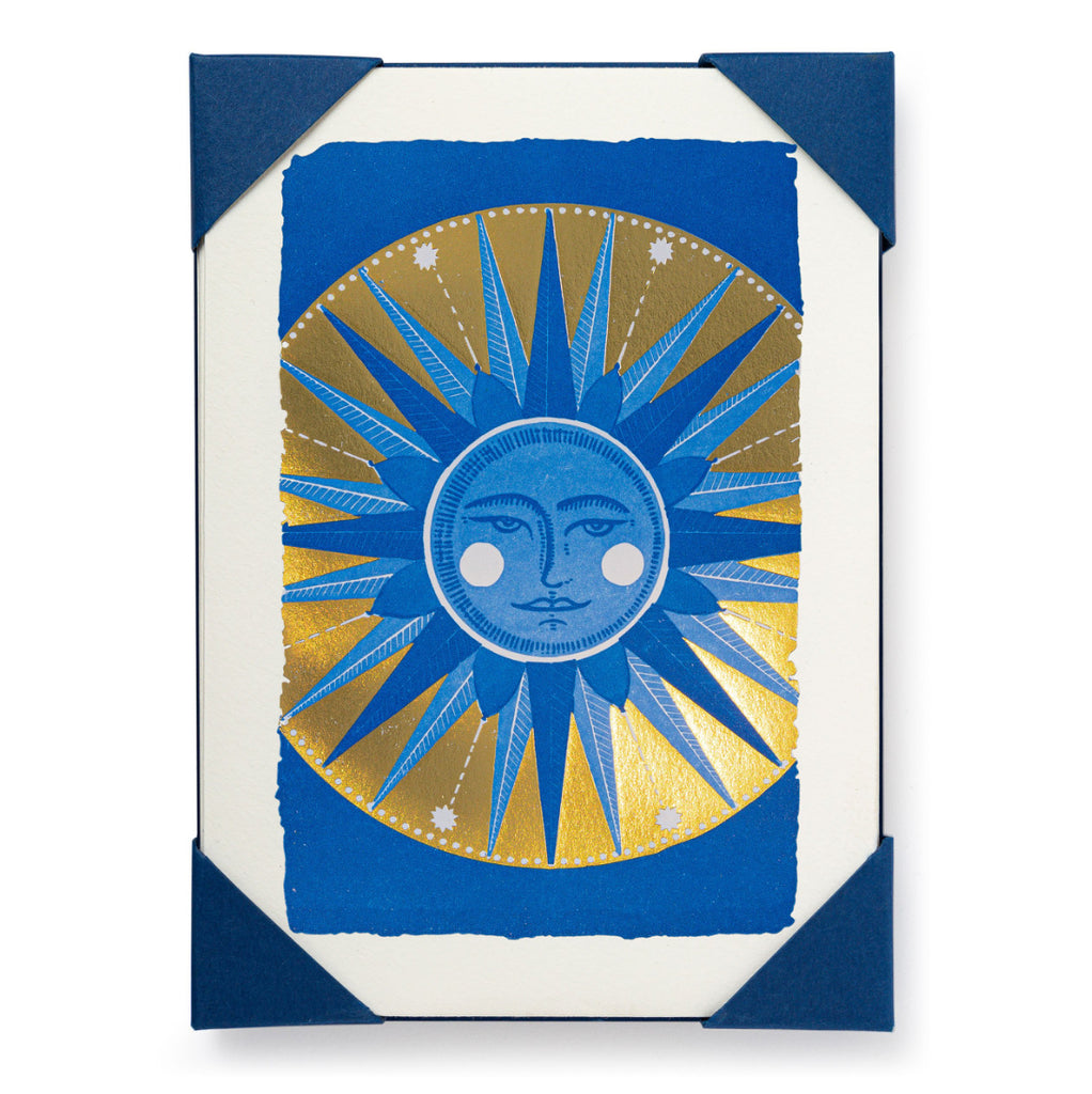 Archivist Blue Golden Sun Set of Cards