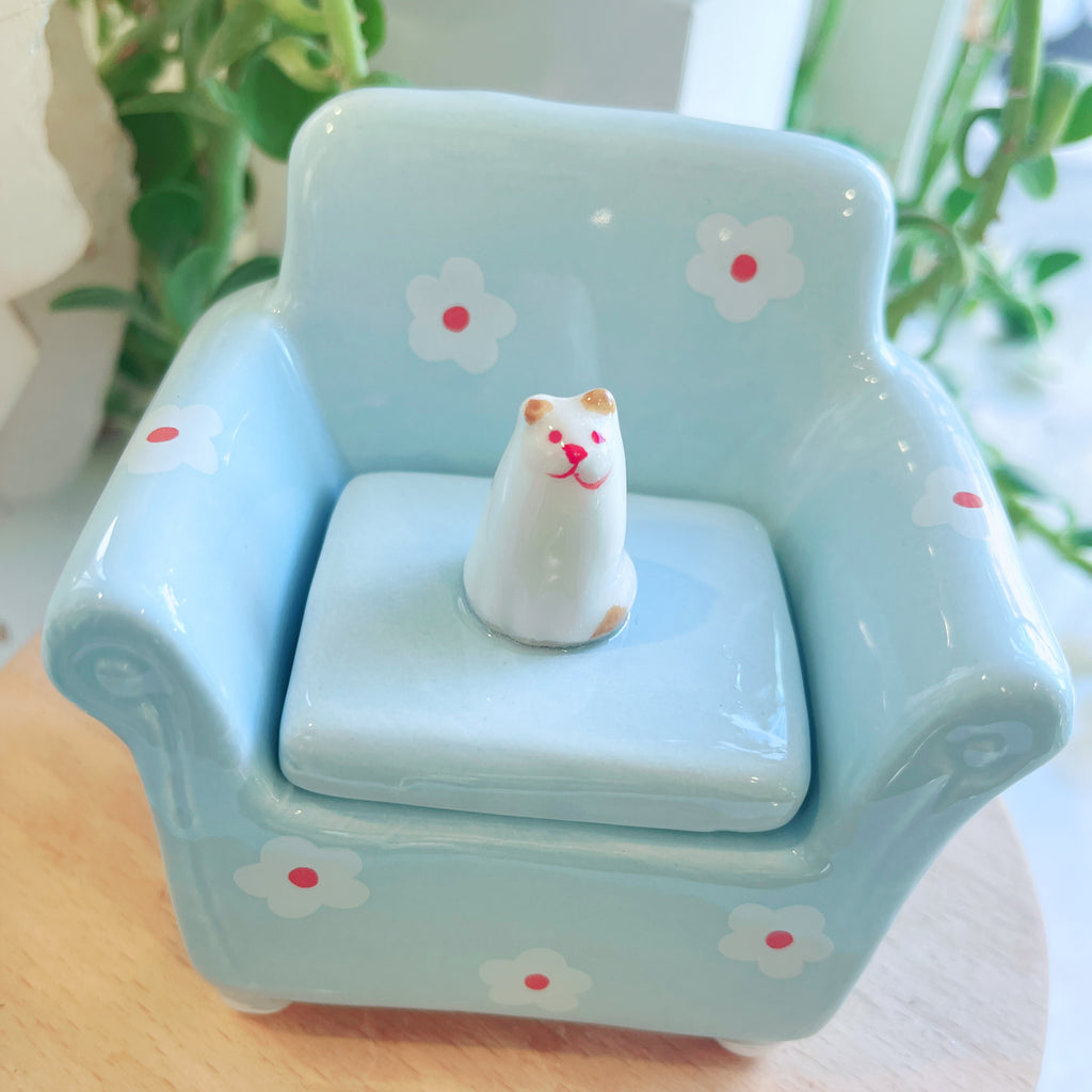 Floral Cat Jewelry Box | 1609 Design