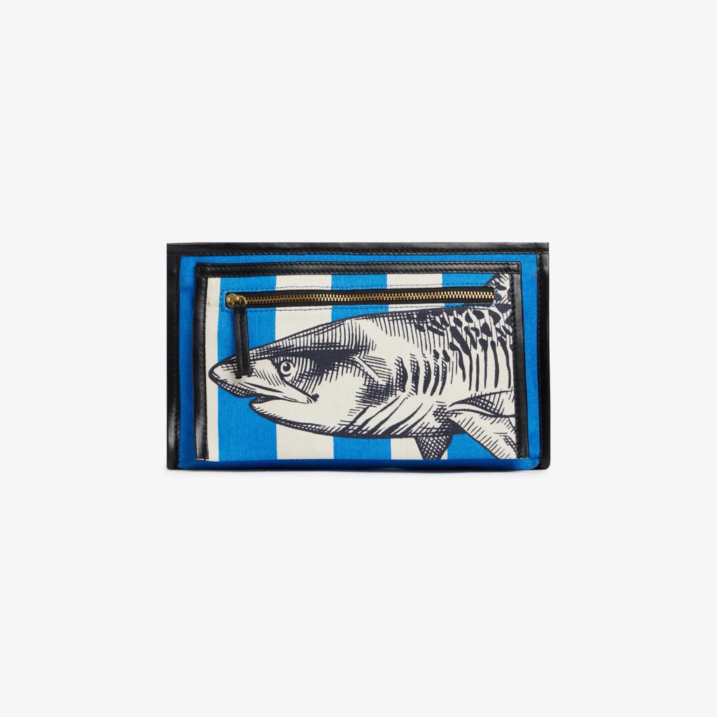 Blue Shark Zipper Pouch