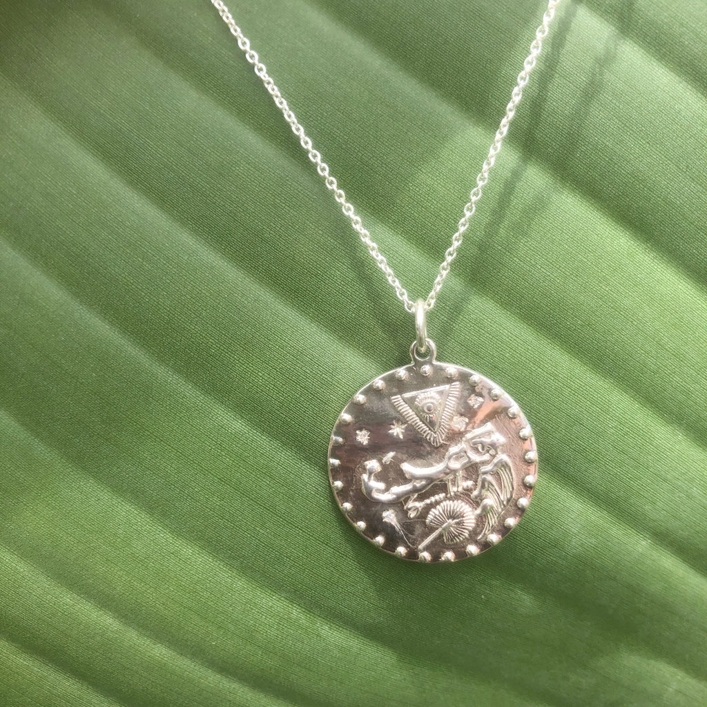 Somers Isle Coin Pendant in Sterling Silver