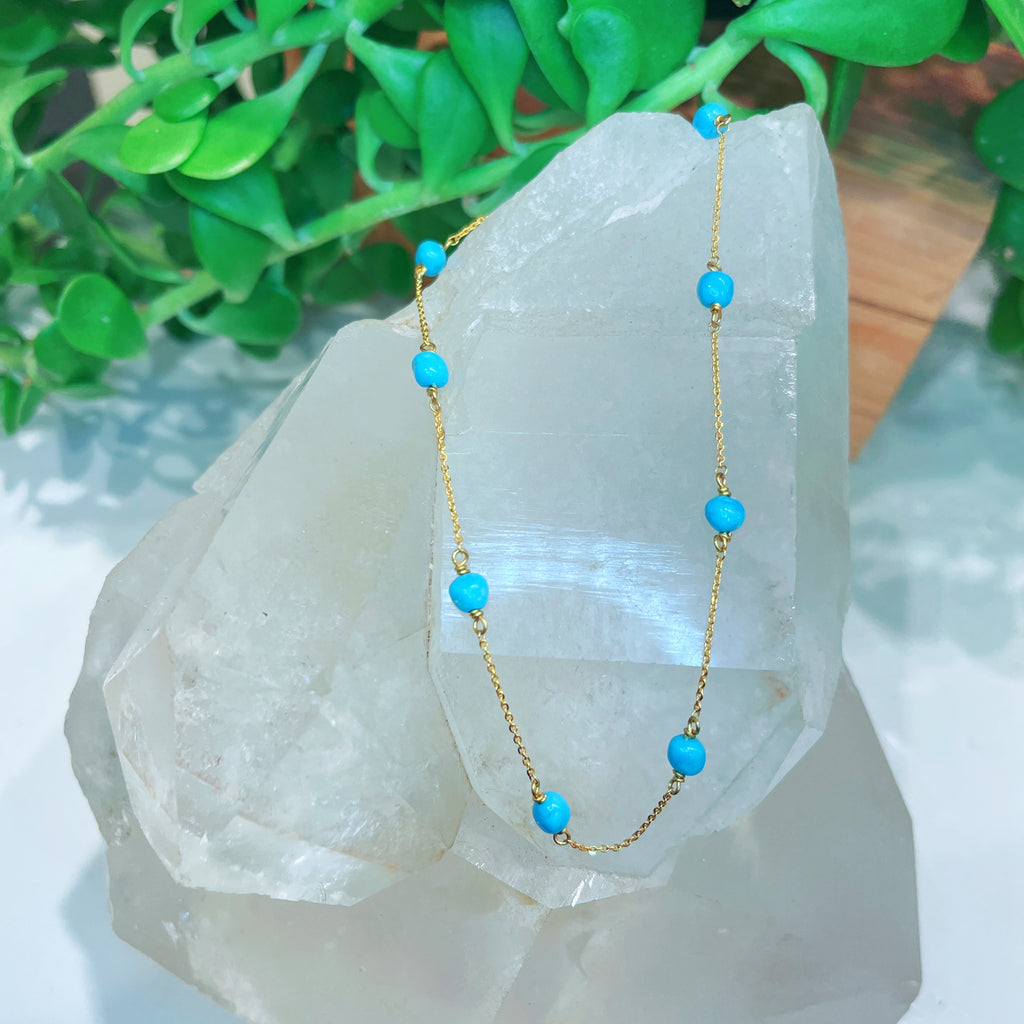 18K Turquoise Necklace