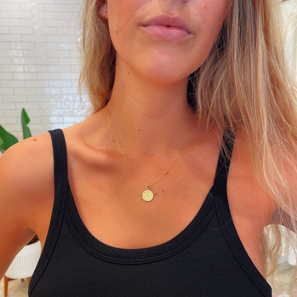 14K Gold 15mm Somers Isle Coin Pendant