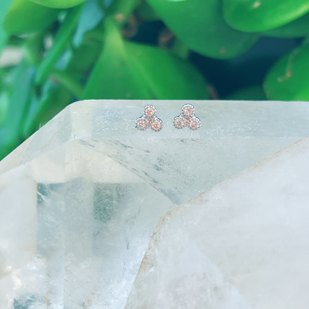 Three Isla Diamond Studs