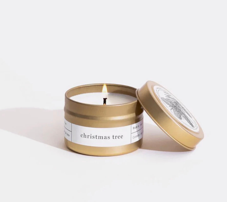 Travel Size Christmas Tree Candle