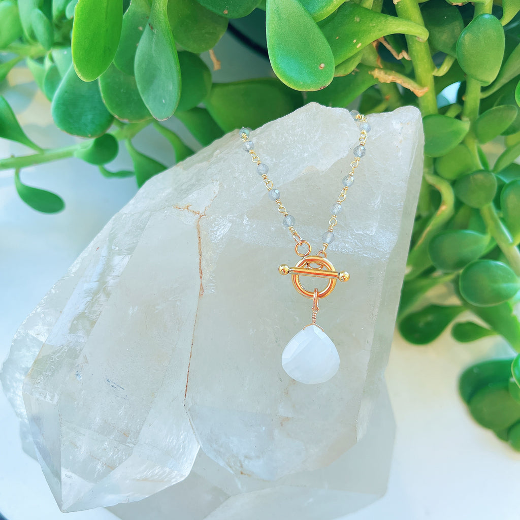 Labradorite + Moonstone Necklace