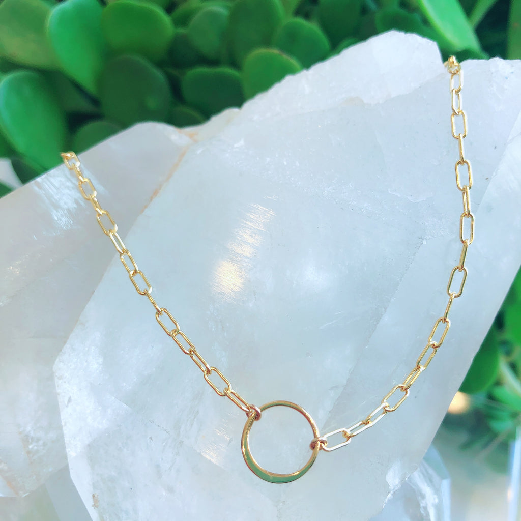 Paperclip Circle Necklace