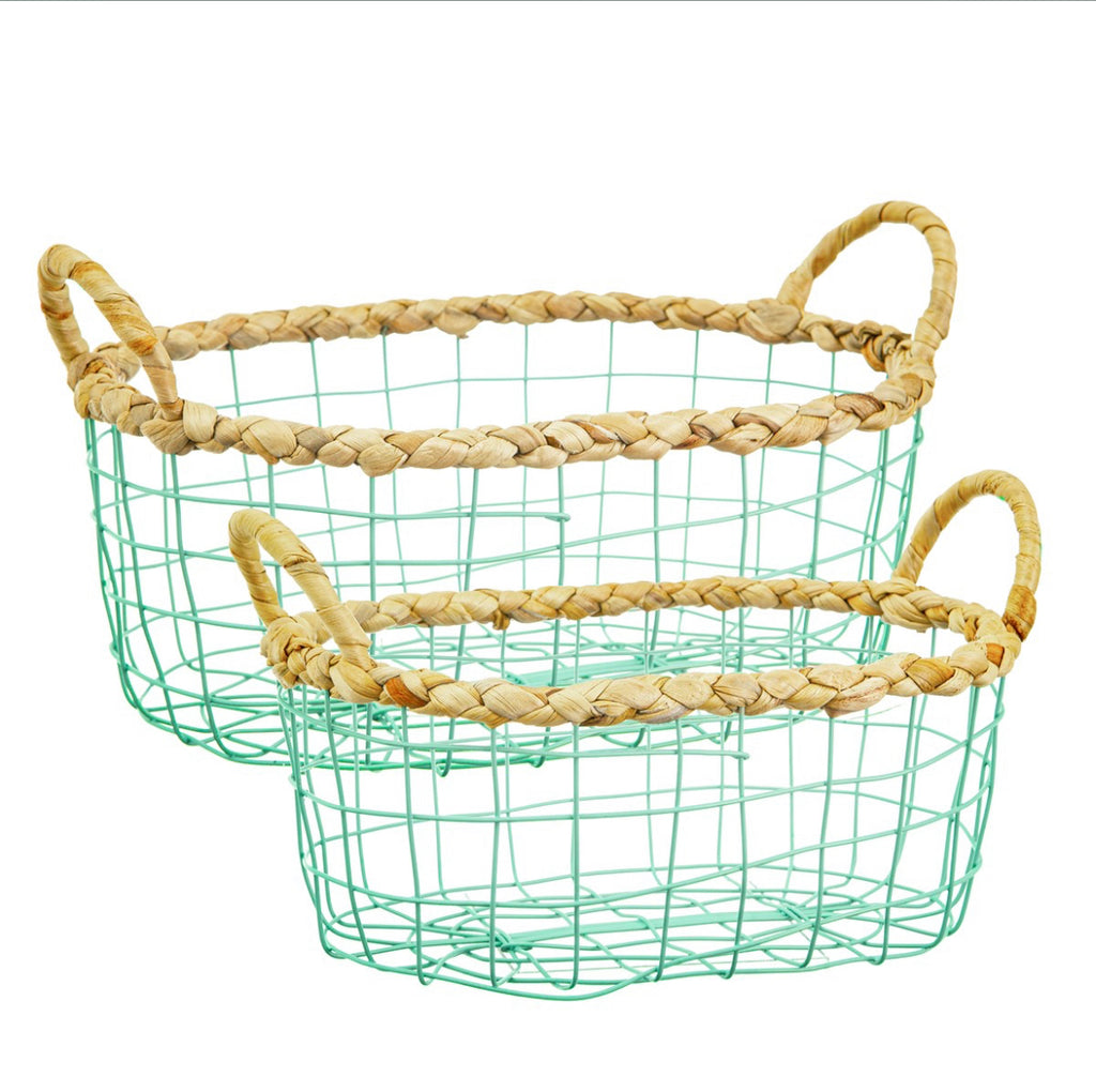 Green Wire Storage Basket