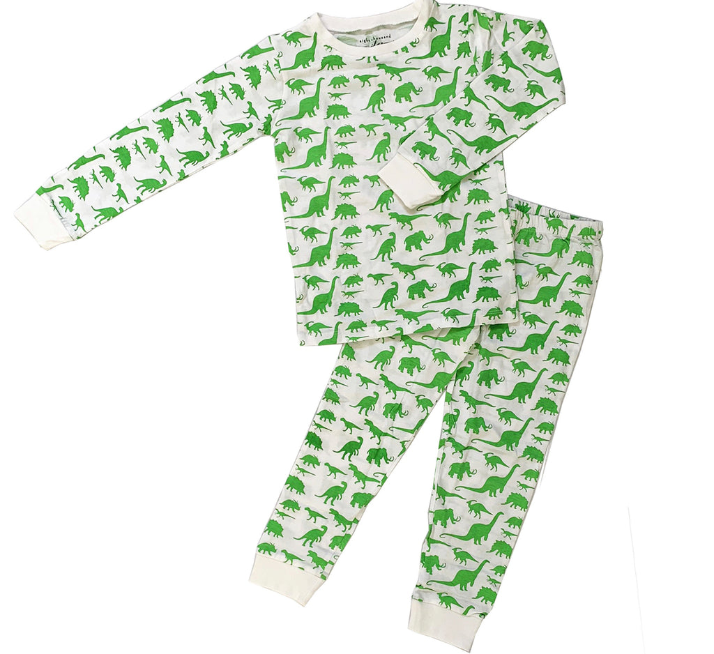 Dinosaur Organic Knit Kids Pajamas