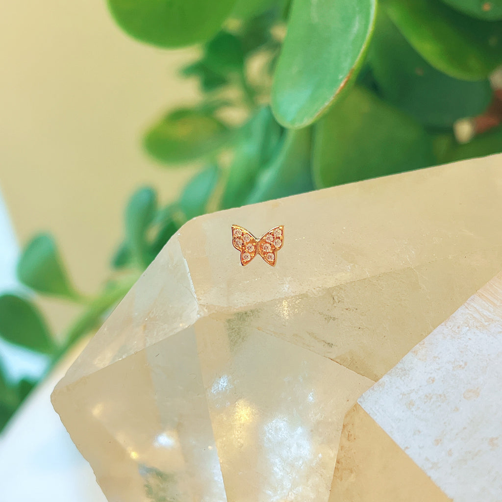 Monarch Butterfly Cartilage Stud