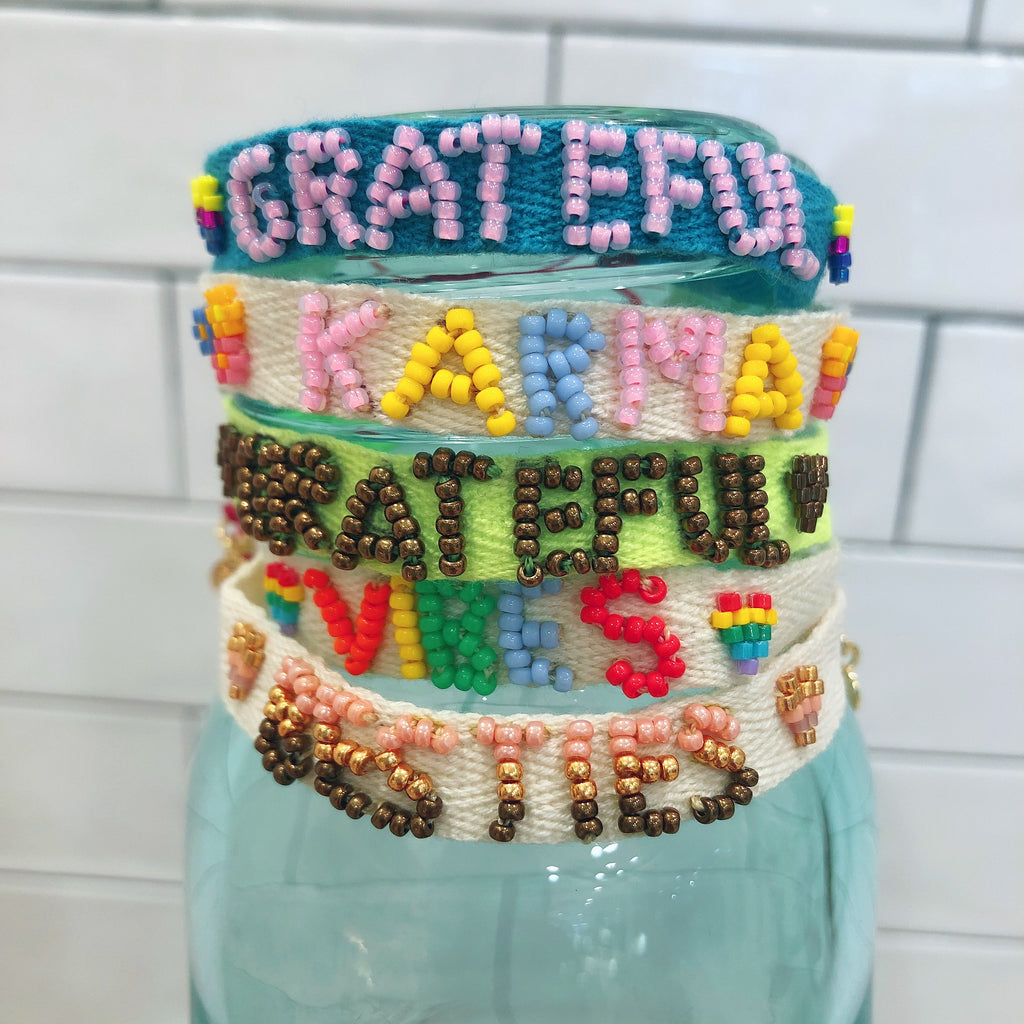 Colourful Mantra Bracelets